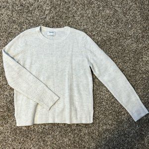 Heather White Sweater